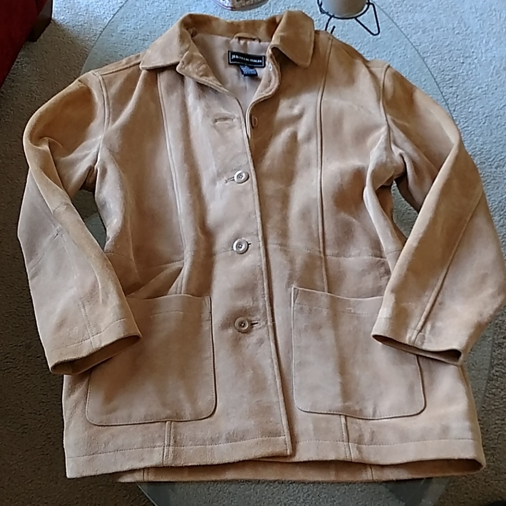 Camel Colored Suede Coat